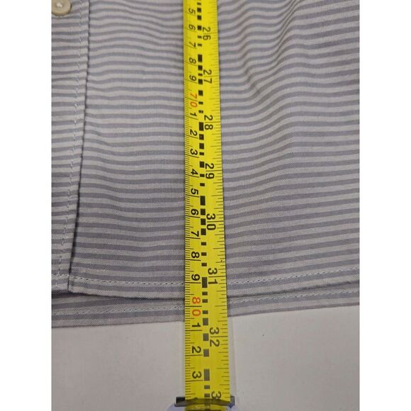 The North Face Gray Striped Button Down Shirt Long Sleeve Men's Sz Large Classic - Picture 8 of 10